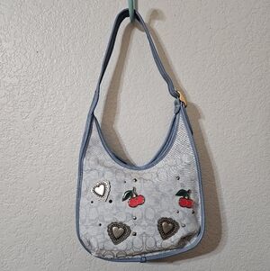 Coach Ergo Shoulder Bag with Cherries & Studs